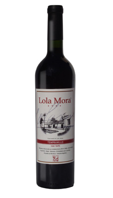 Vino Varietal Tempranillo Lola Mora